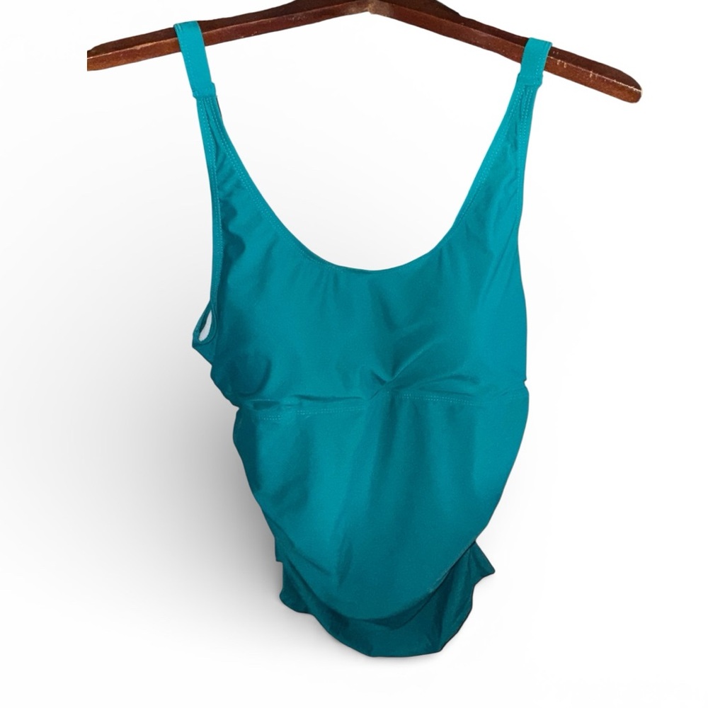 Serra Teal Ladies Premium Swimsuit Top Only NWT Resort-wear Summer Vacation Pool